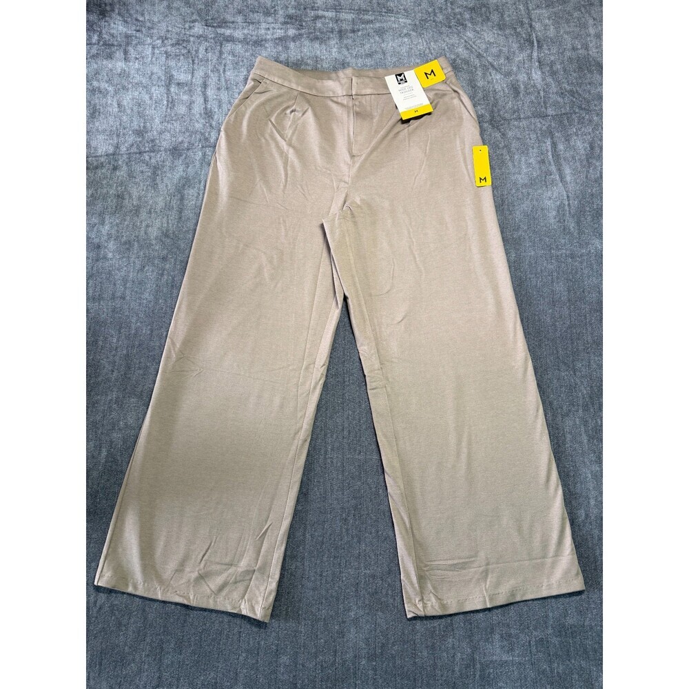 NWT Member's Mark Wide Leg Trouser Women's Medium Slash Pockets Casual Wear